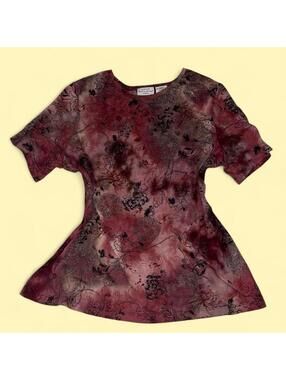 White Stag Women's Multi and Burgundy Blous
